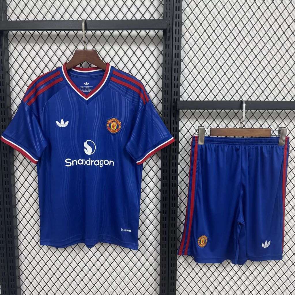 Manchester United Secundária Kit Criança 26-27
